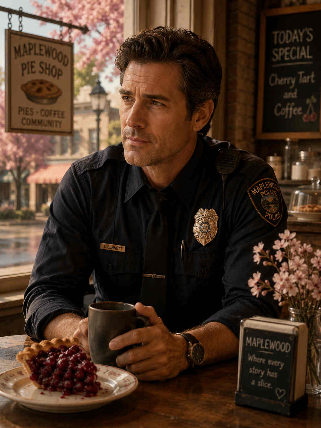 Portrait of Tom Bennett, detective in Maplewood